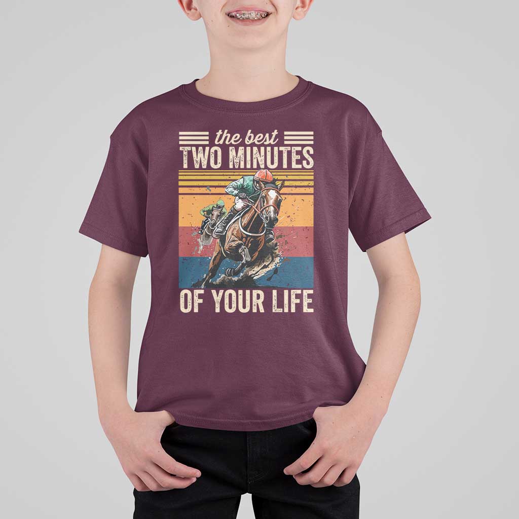 Horse Race Derby T Shirt For Kid The Best Two Minutes Of Your Life