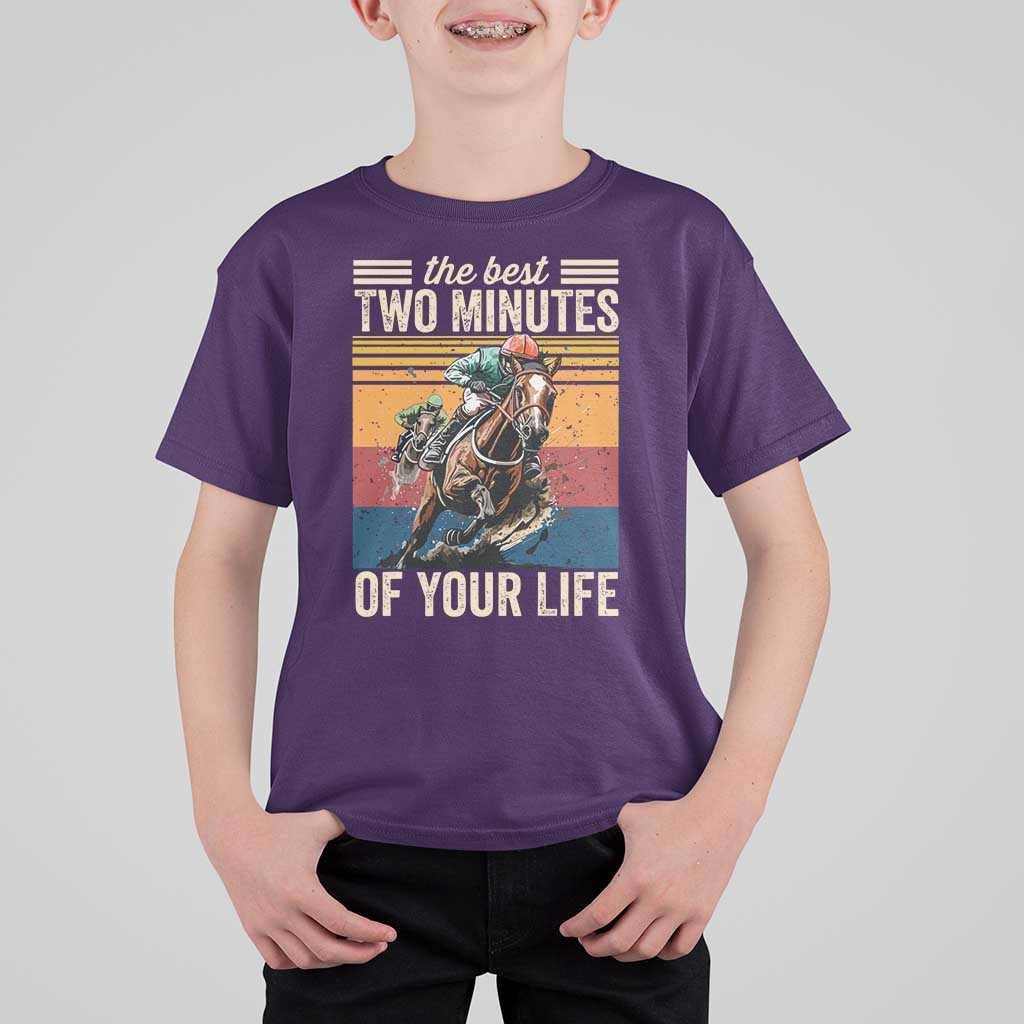 Horse Race Derby T Shirt For Kid The Best Two Minutes Of Your Life