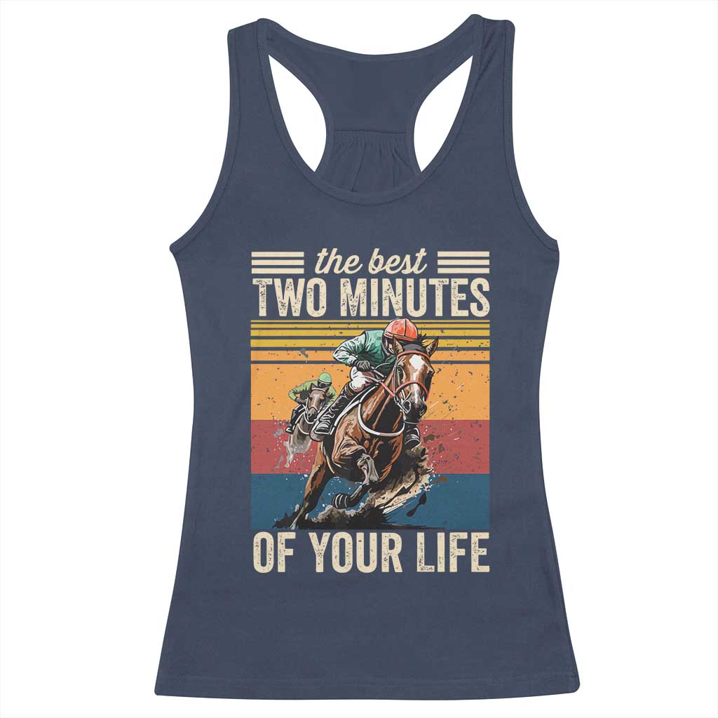 Horse Race Derby Racerback Tank Top The Best Two Minutes Of Your Life