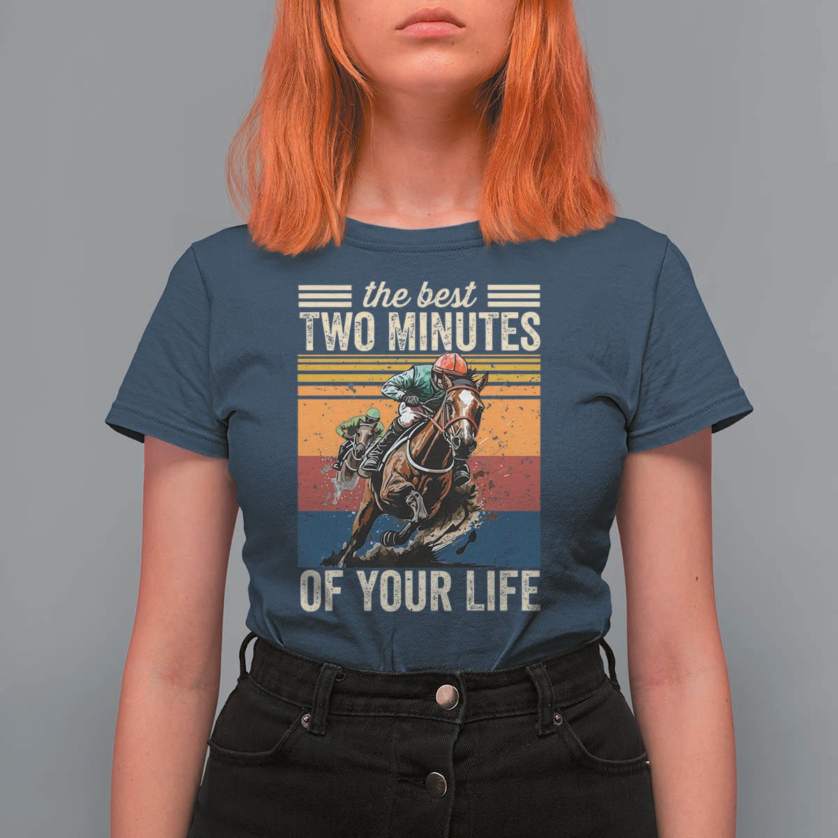 Horse Race Derby T Shirt For Women The Best Two Minutes Of Your Life