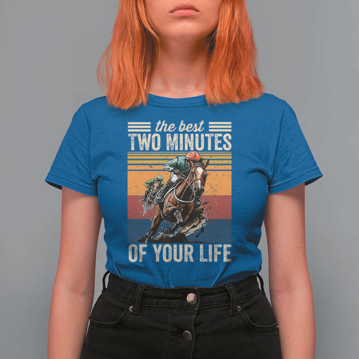 Horse Race Derby T Shirt For Women The Best Two Minutes Of Your Life