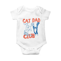 Cat Dad Club Baby Onesie Life is Better with Cats Fathers Day