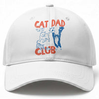 Cat Dad Club Baseball Cap Life is Better with Cats Fathers Day