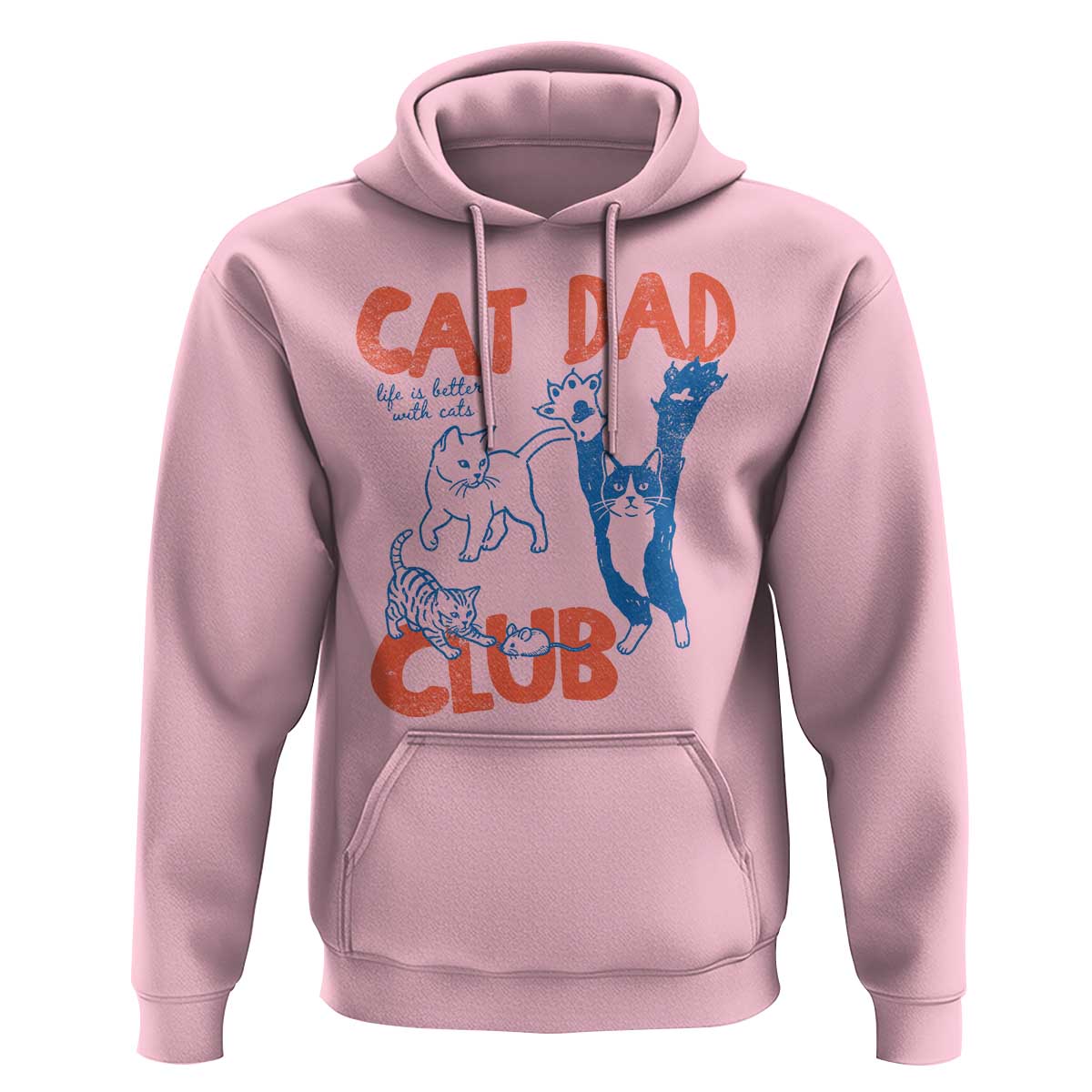 Cat Dad Club Hoodie Life is Better with Cats Fathers Day