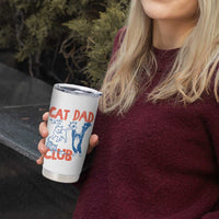Cat Dad Club Tumbler Cup Life is Better with Cats Fathers Day