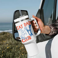 Cat Dad Club Tumbler With Handle Life is Better with Cats Fathers Day