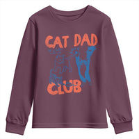 Cat Dad Club Youth Sweatshirt Life is Better with Cats Fathers Day