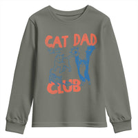 Cat Dad Club Youth Sweatshirt Life is Better with Cats Fathers Day