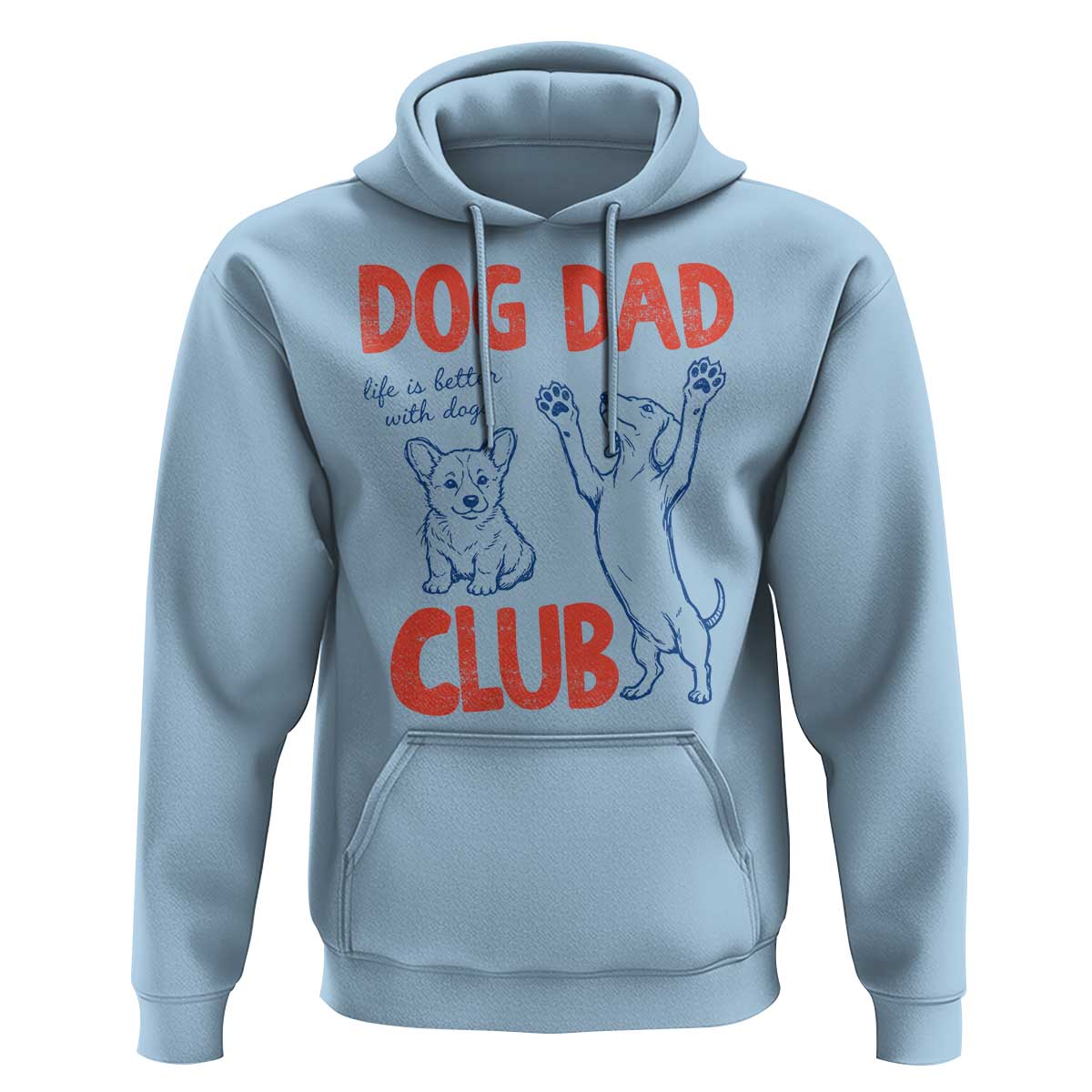 Dog Dad Club Hoodie Life is Better with Dogs Father's Day
