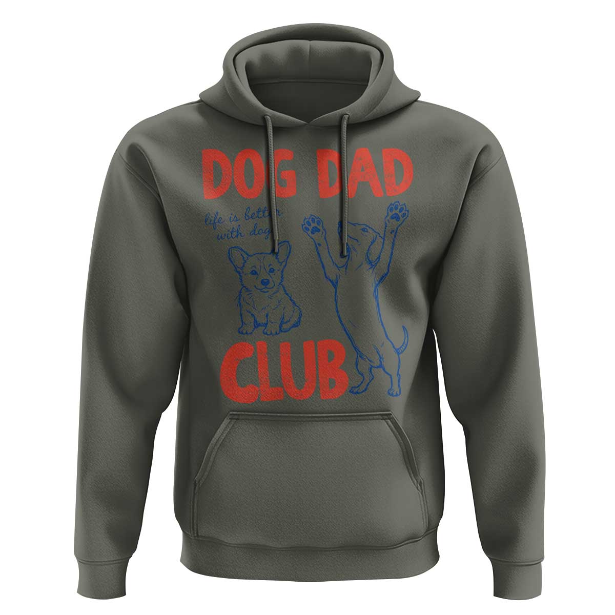 Dog Dad Club Hoodie Life is Better with Dogs Father's Day