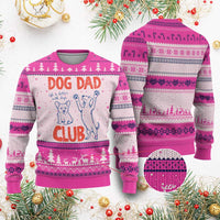Dog Dad Club Ugly Christmas Sweater Life is Better with Dogs Father's Day