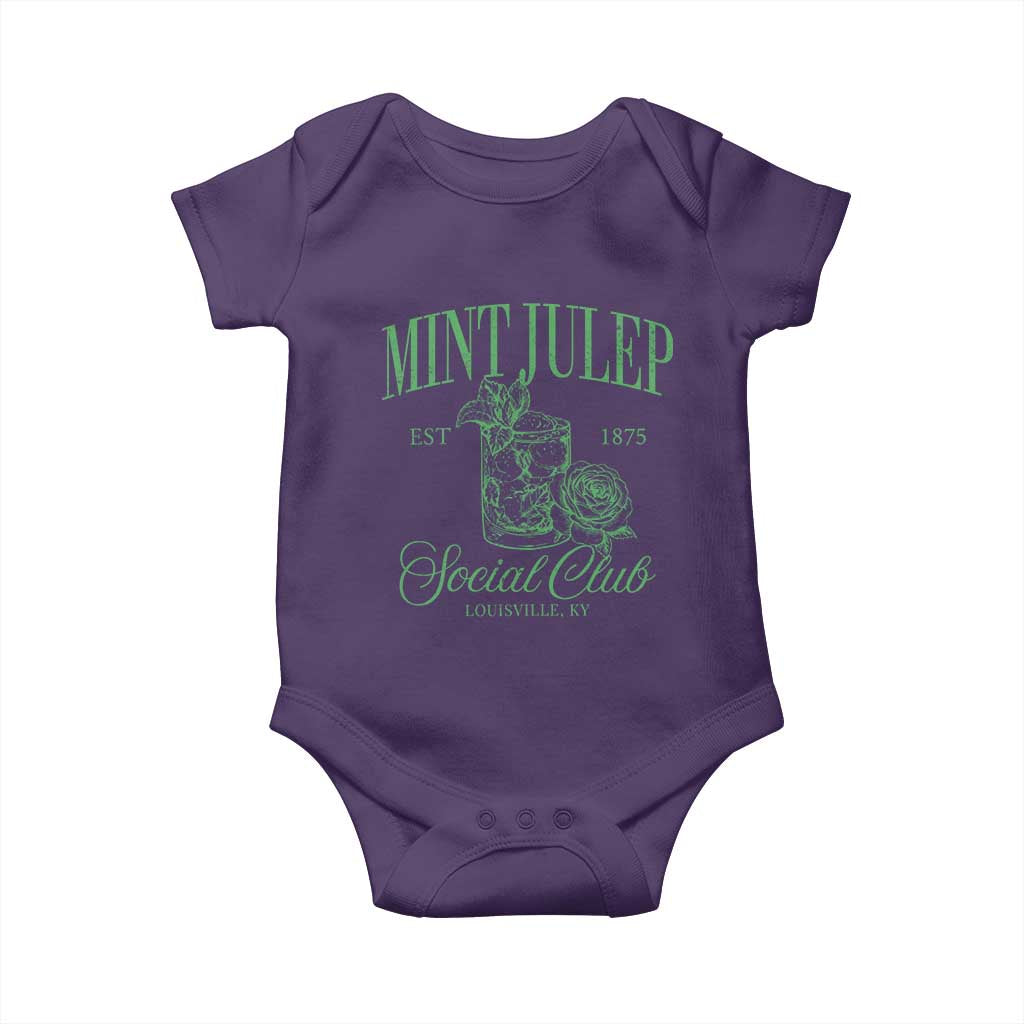 Mint Julep Social Club KY Funny Derby Cocktail Baby Onesie