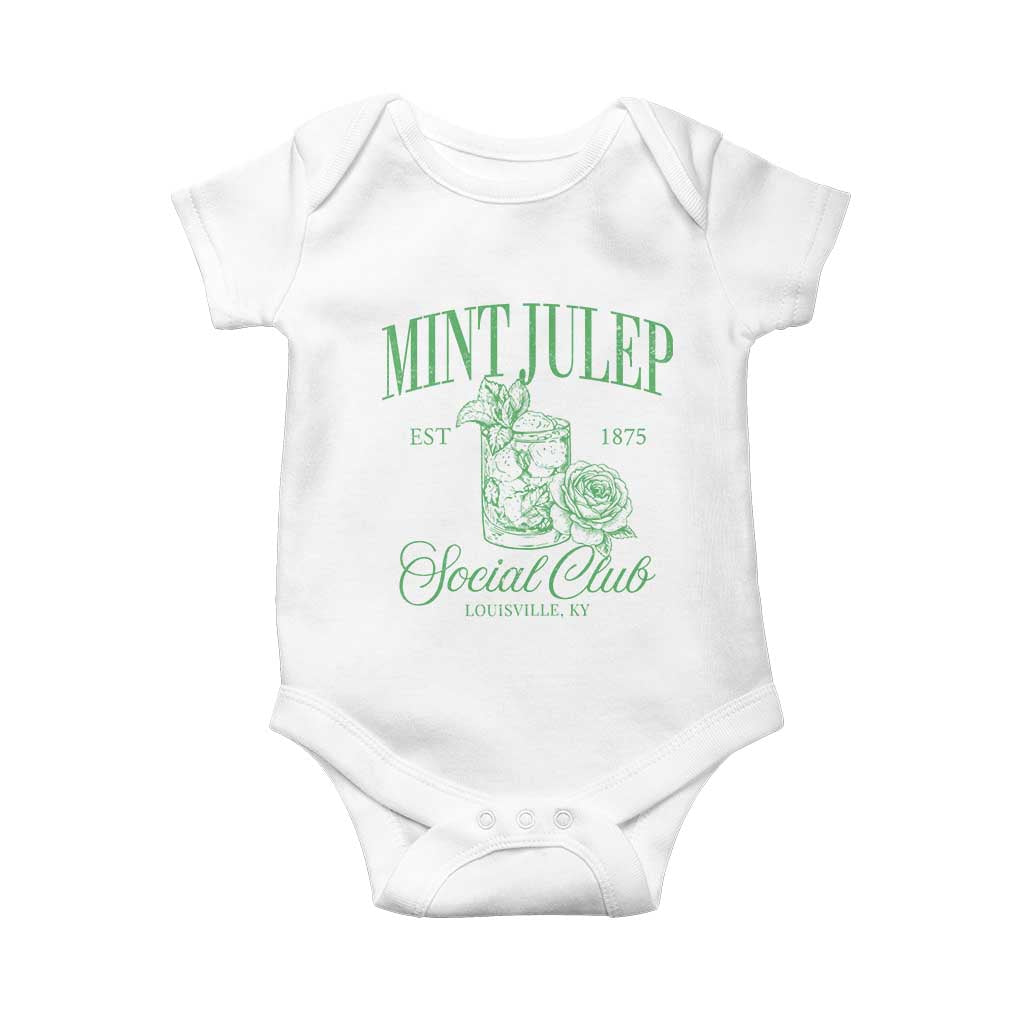 Mint Julep Social Club KY Funny Derby Cocktail Baby Onesie