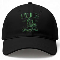 Mint Julep Social Club KY Funny Derby Cocktail Baseball Cap