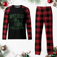 Mint Julep Social Club KY Funny Derby Cocktail Plaid Pajama Set