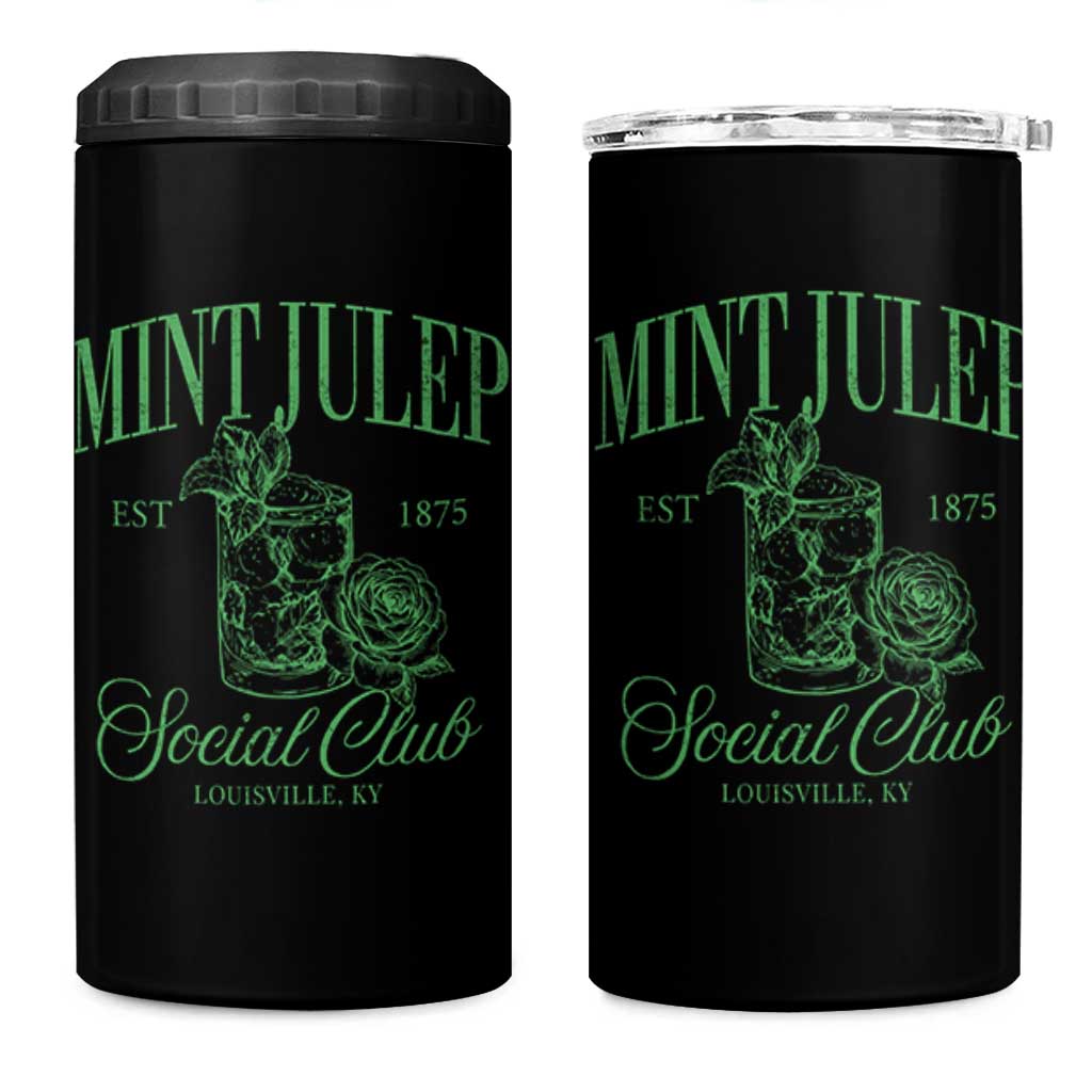 Mint Julep Social Club KY Funny Derby Cocktail 4 in 1 Can Cooler Tumbler