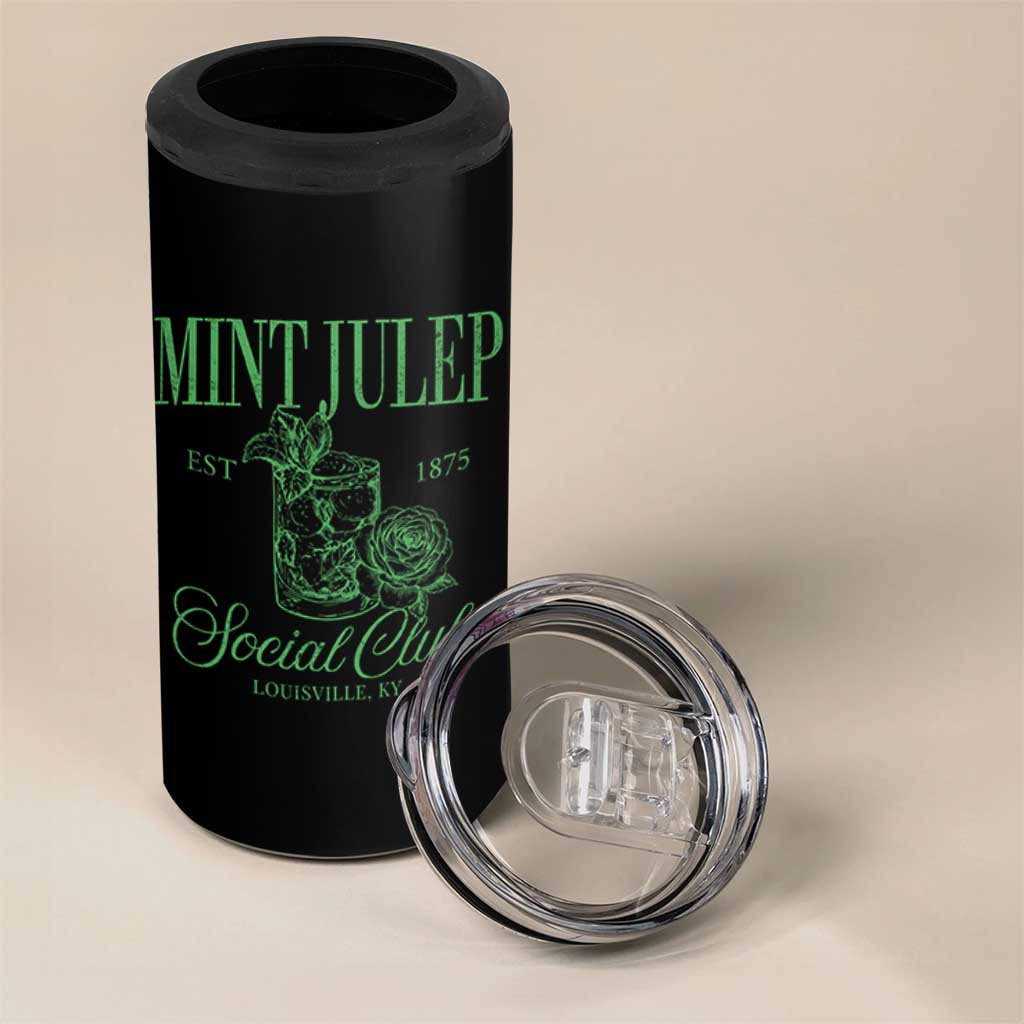 Mint Julep Social Club KY Funny Derby Cocktail 4 in 1 Can Cooler Tumbler