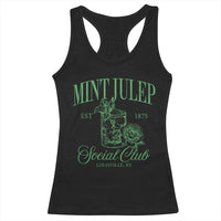 Mint Julep Social Club KY Funny Derby Cocktail Racerback Tank Top