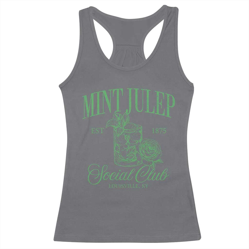 Mint Julep Social Club KY Funny Derby Cocktail Racerback Tank Top