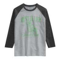 Mint Julep Social Club KY Funny Derby Cocktail Raglan Shirt
