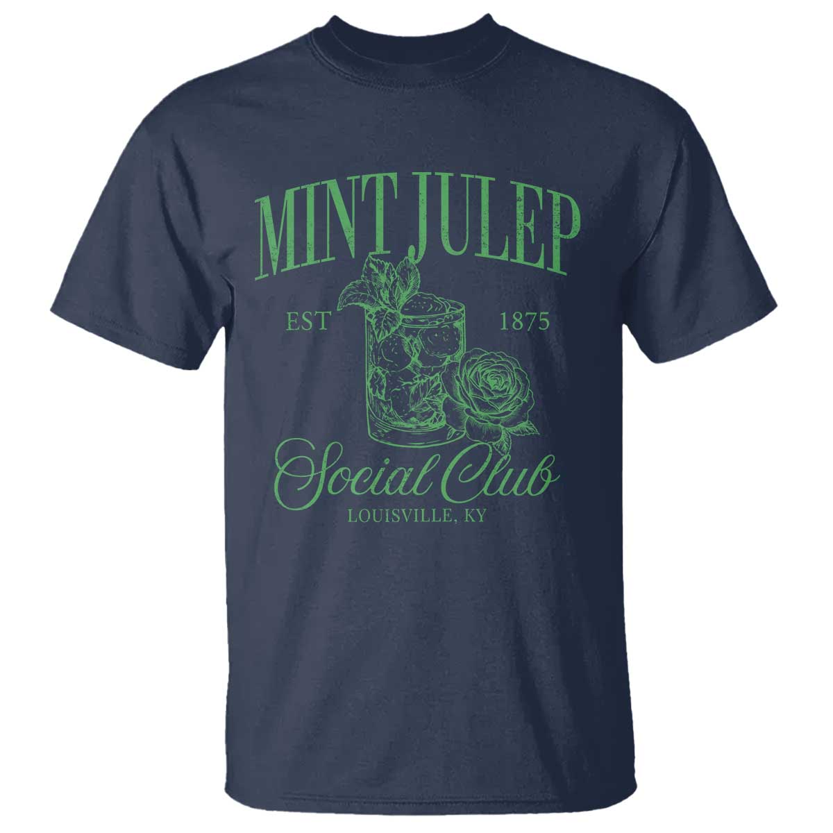 Mint Julep Social Club KY Funny Derby Cocktail T Shirt
