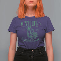 Mint Julep Social Club KY Funny Derby Cocktail T Shirt For Women