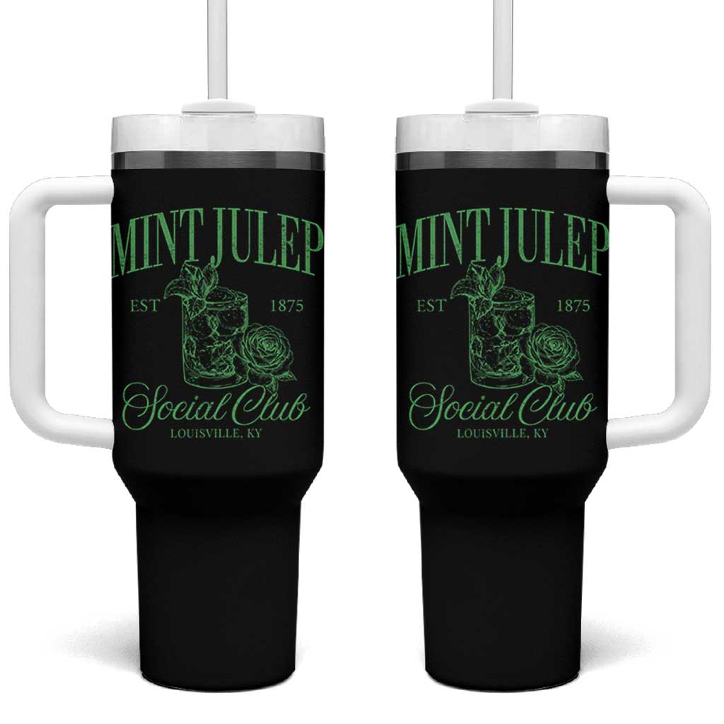 Mint Julep Social Club KY Funny Derby Cocktail Tumbler With Handle