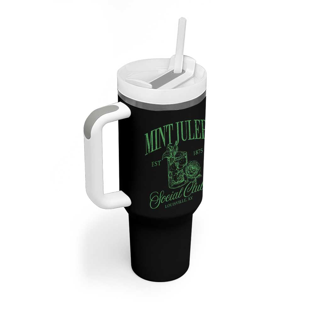 Mint Julep Social Club KY Funny Derby Cocktail Tumbler With Handle