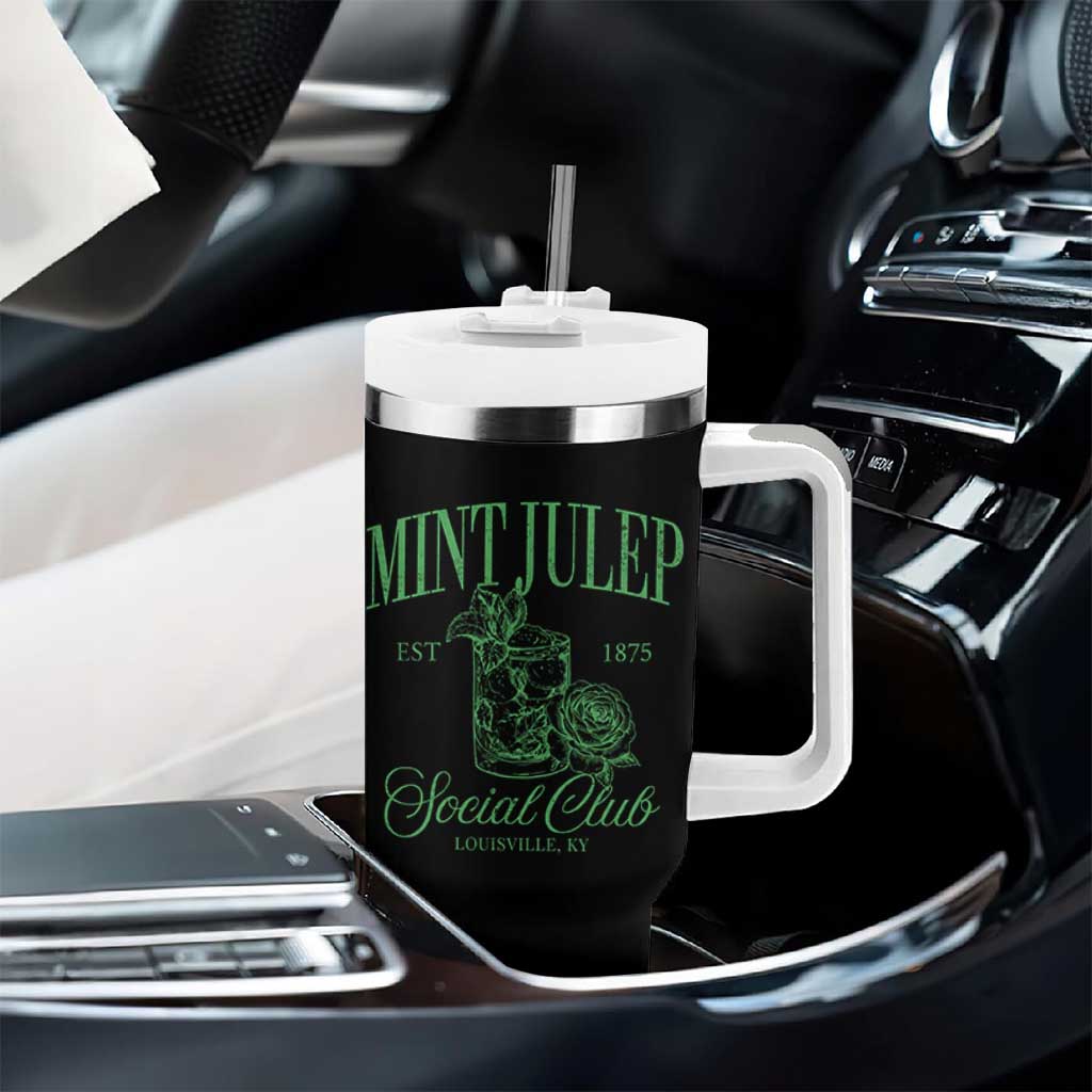 Mint Julep Social Club KY Funny Derby Cocktail Tumbler With Handle
