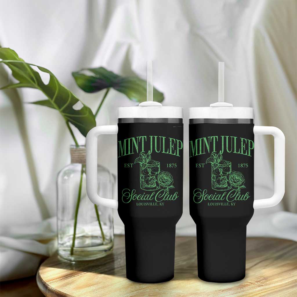 Mint Julep Social Club KY Funny Derby Cocktail Tumbler With Handle