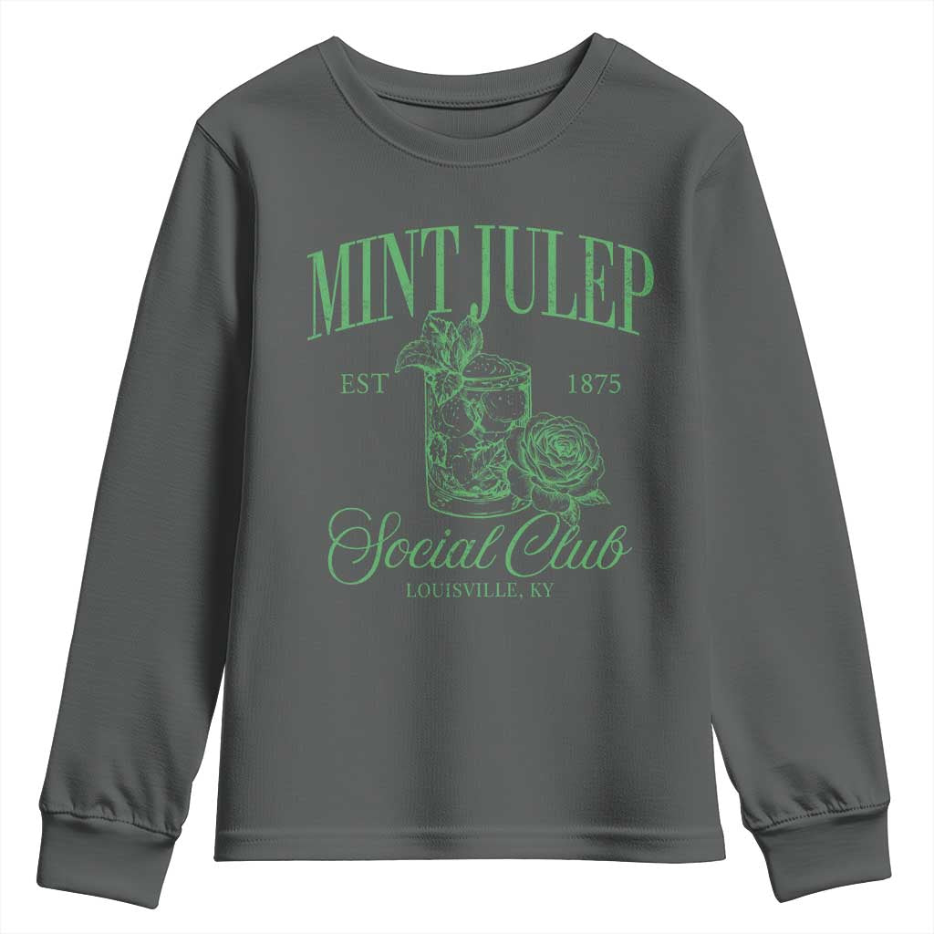 Mint Julep Social Club KY Funny Derby Cocktail Youth Sweatshirt