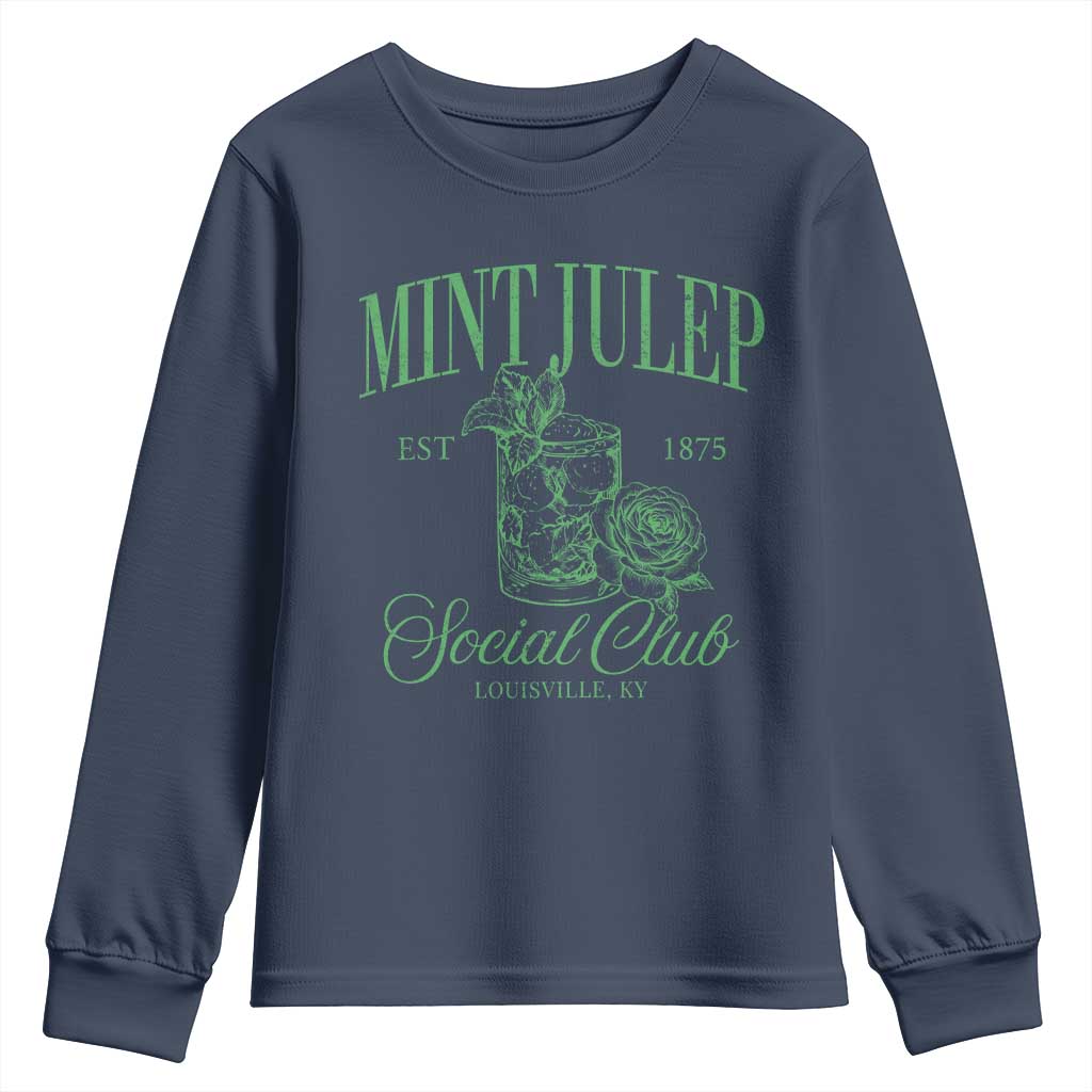 Mint Julep Social Club KY Funny Derby Cocktail Youth Sweatshirt