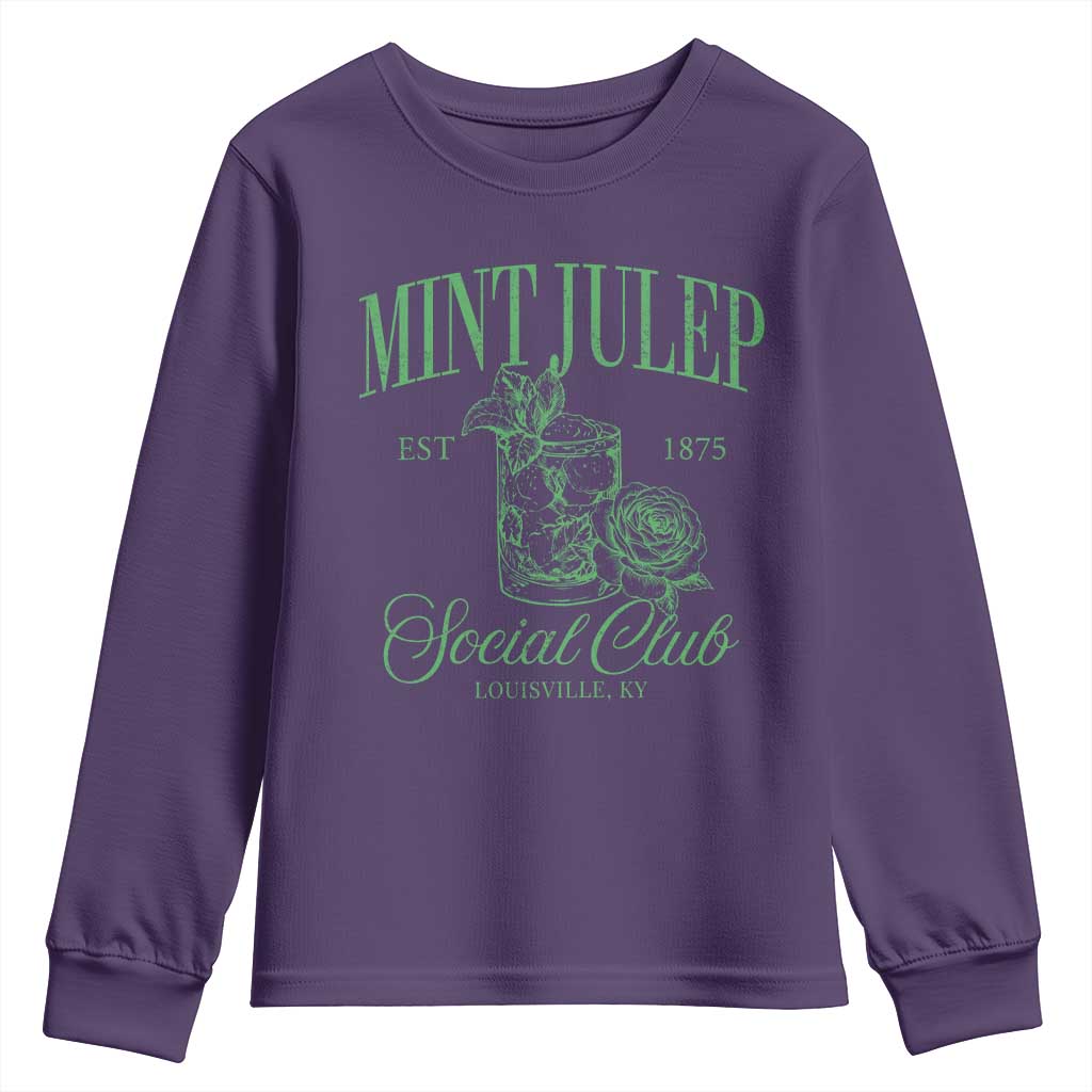 Mint Julep Social Club KY Funny Derby Cocktail Youth Sweatshirt