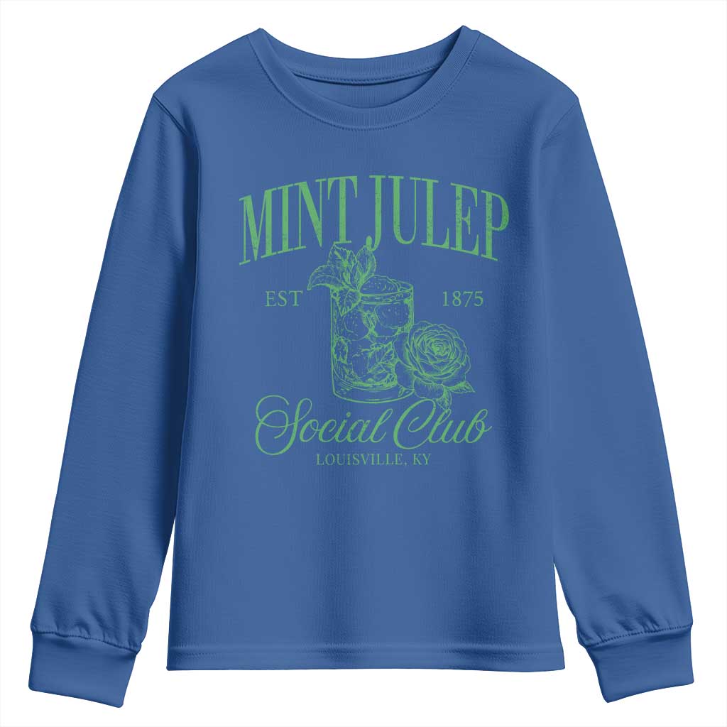 Mint Julep Social Club KY Funny Derby Cocktail Youth Sweatshirt