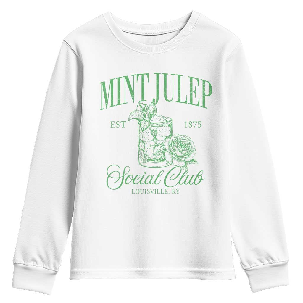 Mint Julep Social Club KY Funny Derby Cocktail Youth Sweatshirt