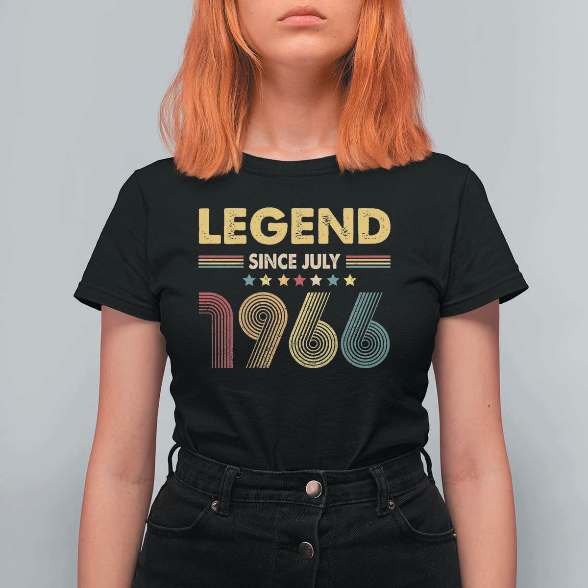 July 60th Birthday T Shirt For Women Legends Since July 1966 Retro Bday