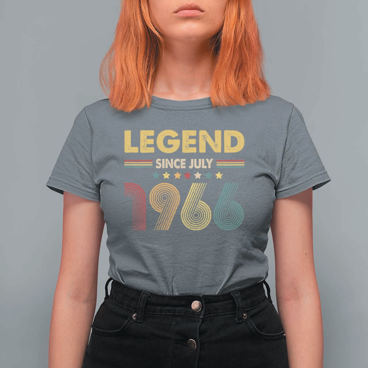 July 60th Birthday T Shirt For Women Legends Since July 1966 Retro Bday