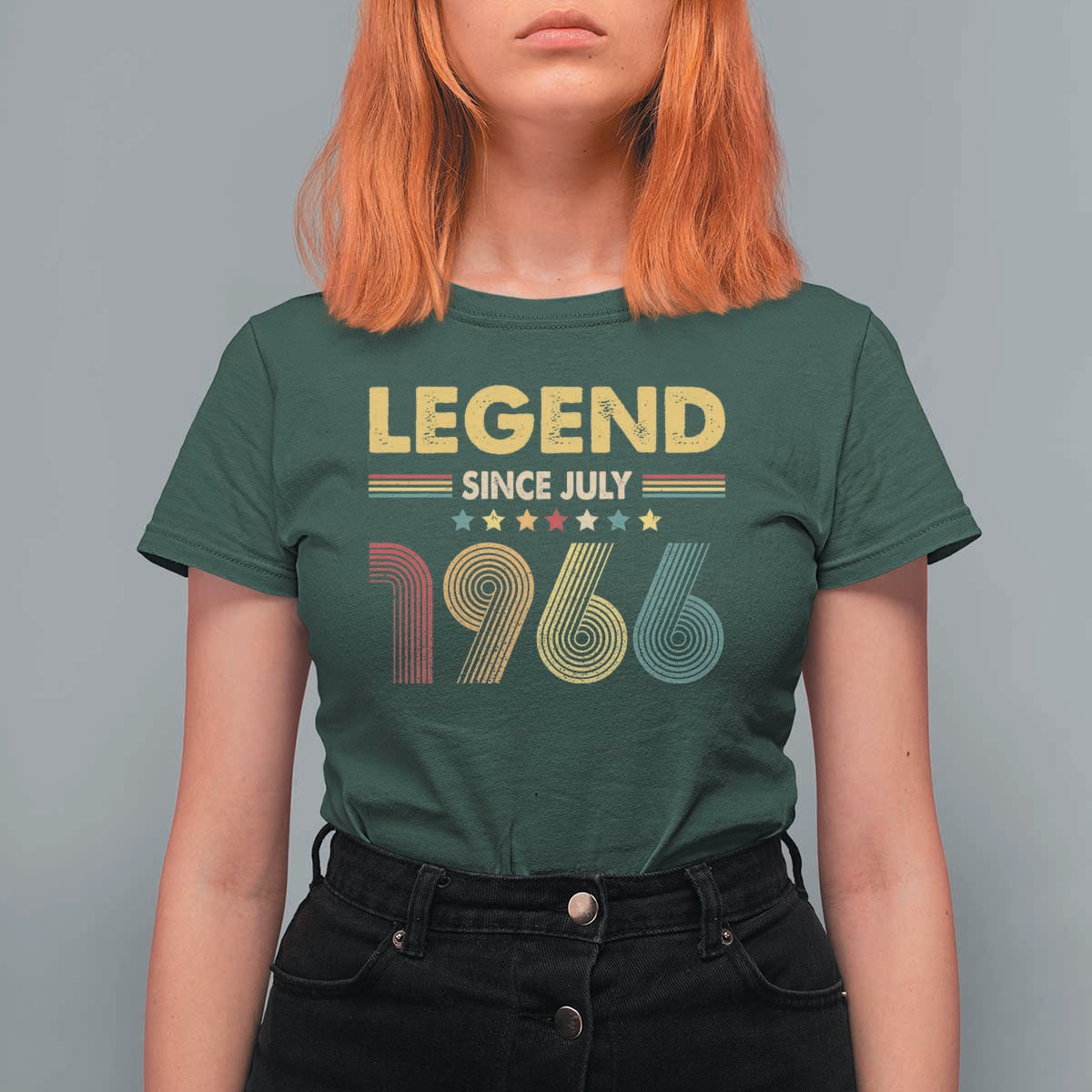 July 60th Birthday T Shirt For Women Legends Since July 1966 Retro Bday