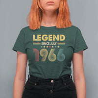 July 60th Birthday T Shirt For Women Legends Since July 1966 Retro Bday
