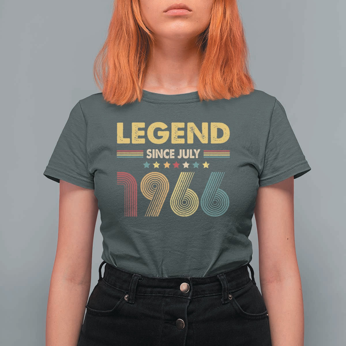 July 60th Birthday T Shirt For Women Legends Since July 1966 Retro Bday