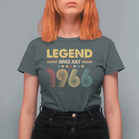 July 60th Birthday T Shirt For Women Legends Since July 1966 Retro Bday
