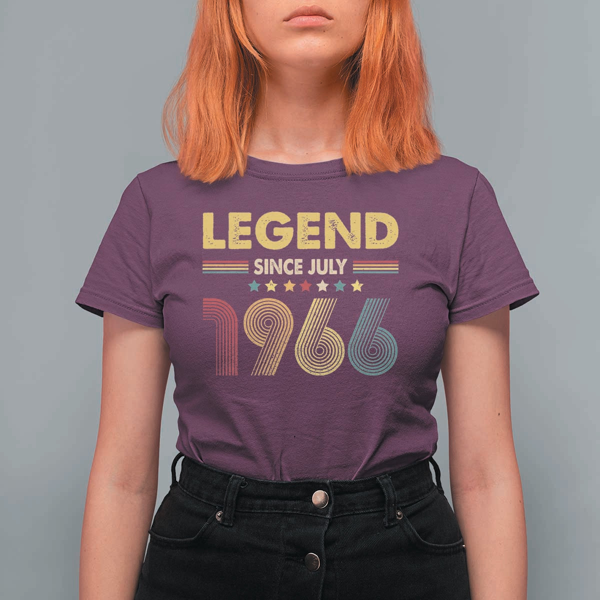 July 60th Birthday T Shirt For Women Legends Since July 1966 Retro Bday