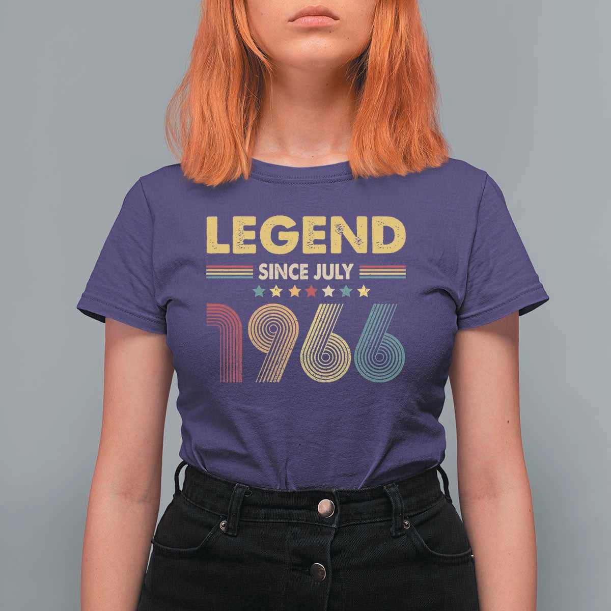 July 60th Birthday T Shirt For Women Legends Since July 1966 Retro Bday