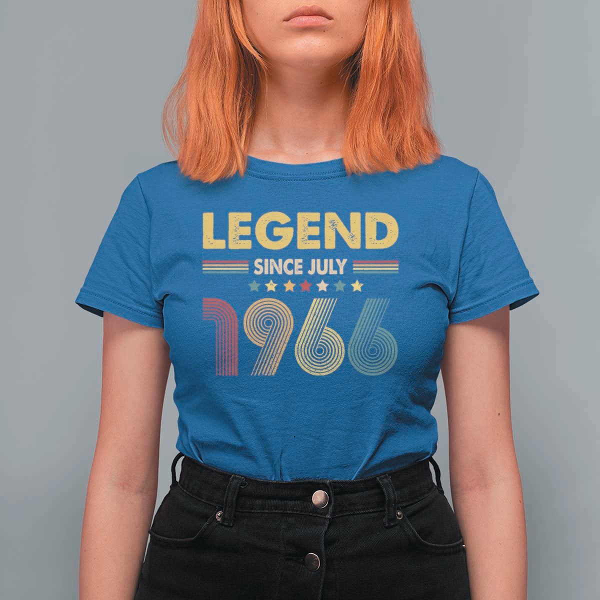 July 60th Birthday T Shirt For Women Legends Since July 1966 Retro Bday