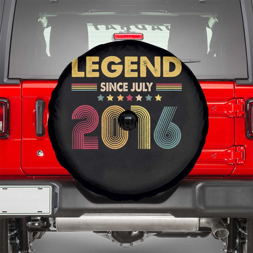 July 10th Birthday Spare Tire Cover Legends Since July 2016 Retro Bday