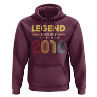 July 10th Birthday Hoodie Legends Since July 2016 Retro Bday