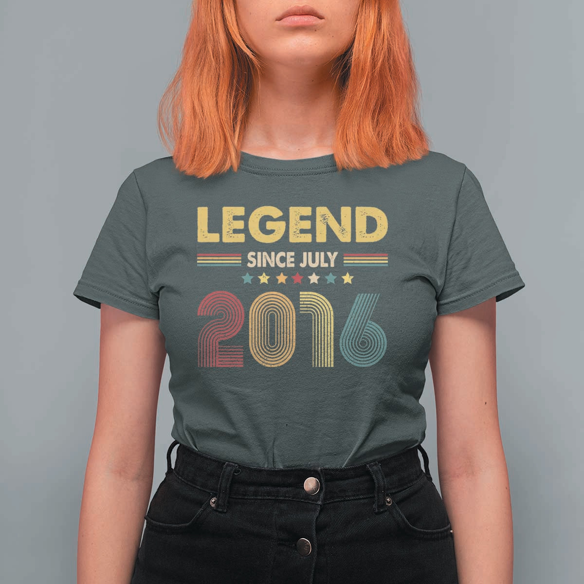 July 10th Birthday T Shirt For Women Legends Since July 2016 Retro Bday