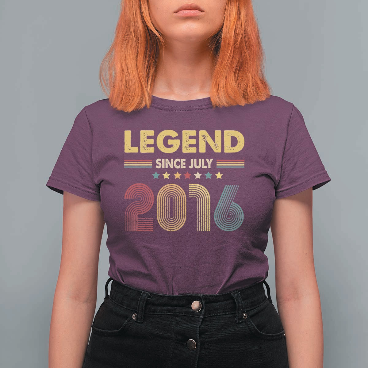 July 10th Birthday T Shirt For Women Legends Since July 2016 Retro Bday