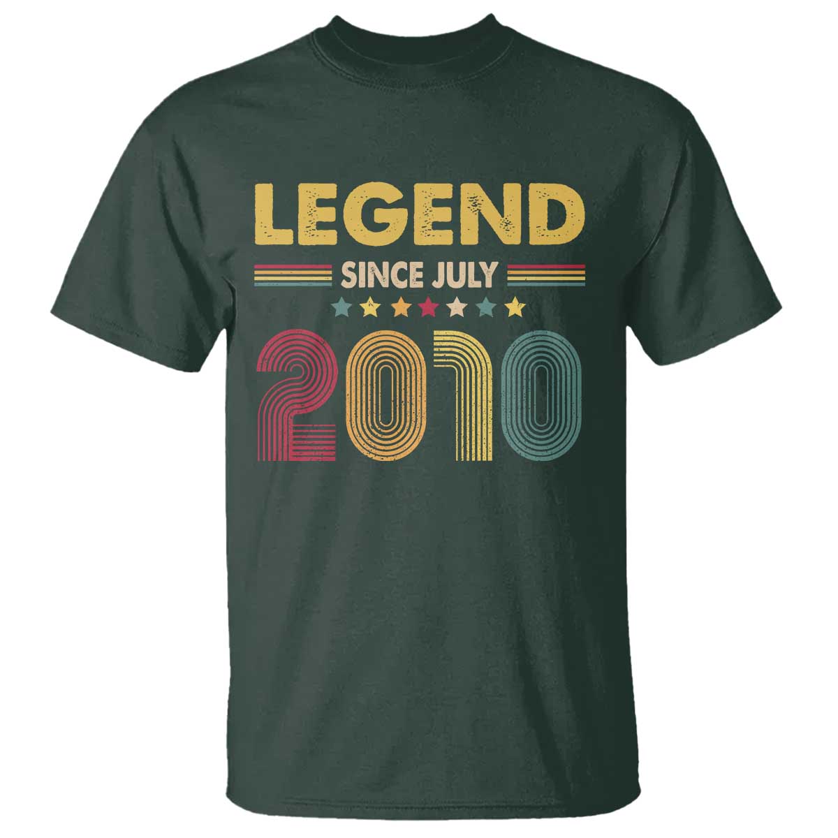 July 16th Birthday T Shirt Legends Since July 2010 Retro Bday