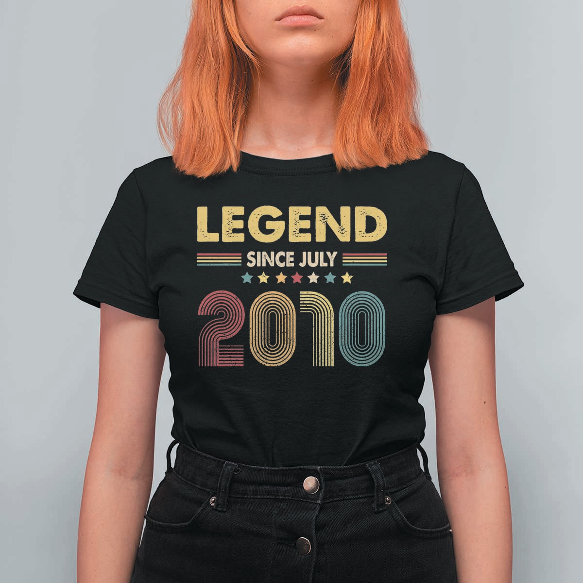 July 16th Birthday T Shirt For Women Legends Since July 2010 Retro Bday